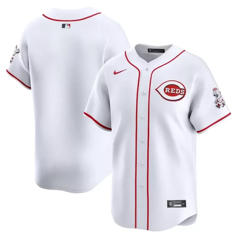 Cincinnati Reds Home No Name Number Limited White Baseball jersey