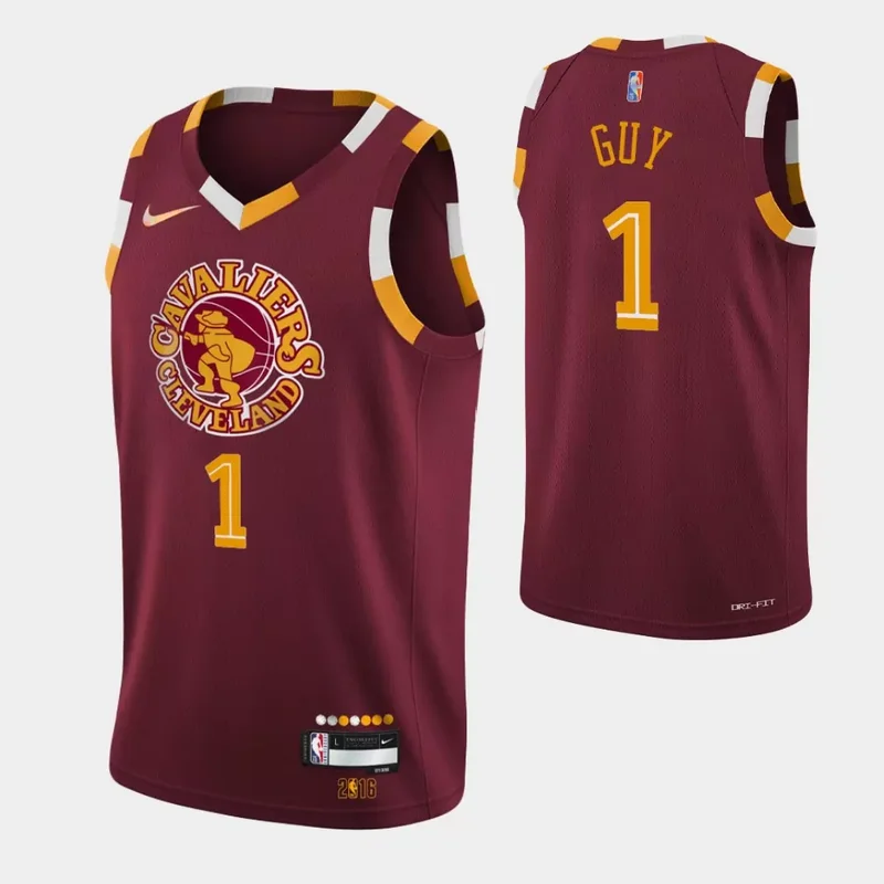 Cleveland Cavaliers #32 Dean Wade 75th Anniversary City Wine Basketball jersey - Image 2