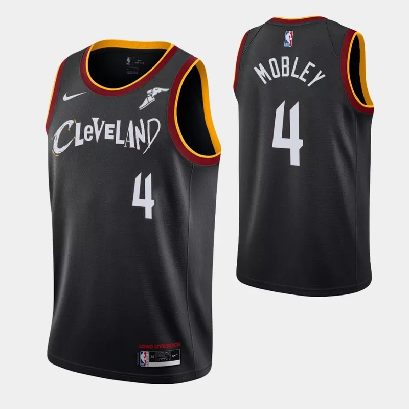 Cleveland Cavaliers #4 Evan Mobley 2021 nba draft first round pick wine Icon edition Basketball jersey - Image 2