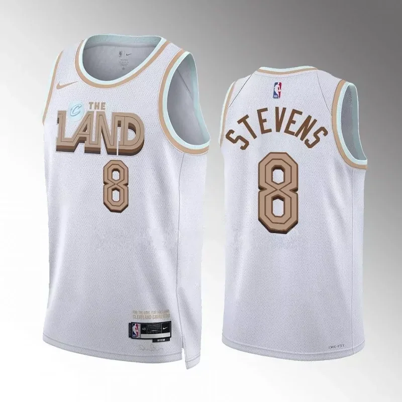 Cleveland Cavaliers #45 donovan mitchell 2022 23 city edition white jersey 1 Basketball jersey - Image 5