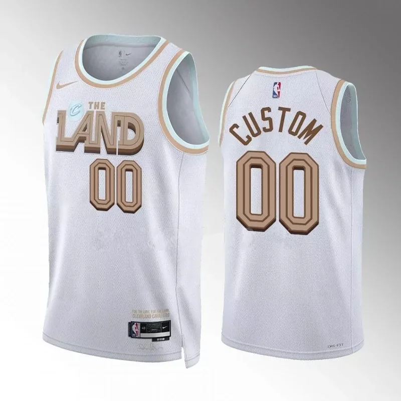 Cleveland Cavaliers custom 2022 23 city edition white jersey 1 Basketball jersey