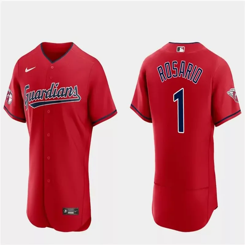 Cleveland Guardians #1 Amed Rosario Baseball jersey - Image 2