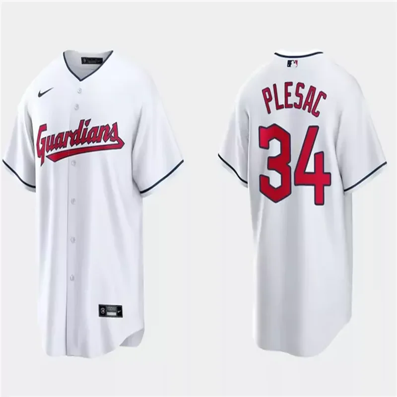Cleveland Guardians #34 Zach Plesac Baseball jersey