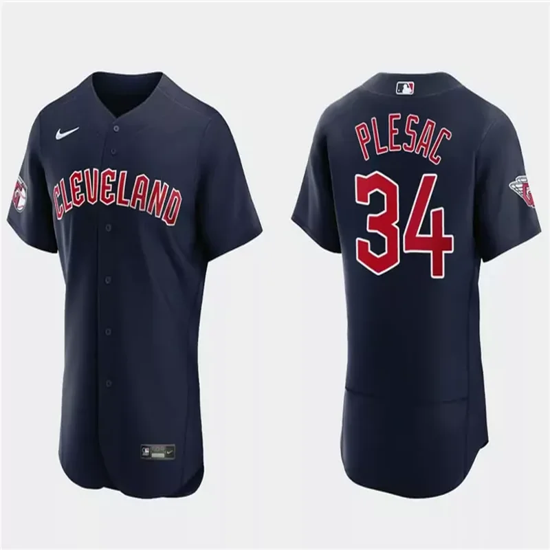 Cleveland Guardians #34 Zach Plesac Baseball jersey - Image 3