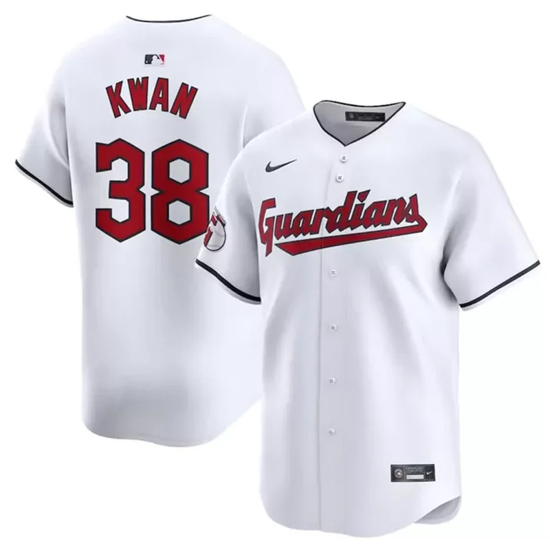 Cleveland Guardians #38 Steven Kwan Navy 2024 City Connect Limited Stitched Baseball jersey - Image 4