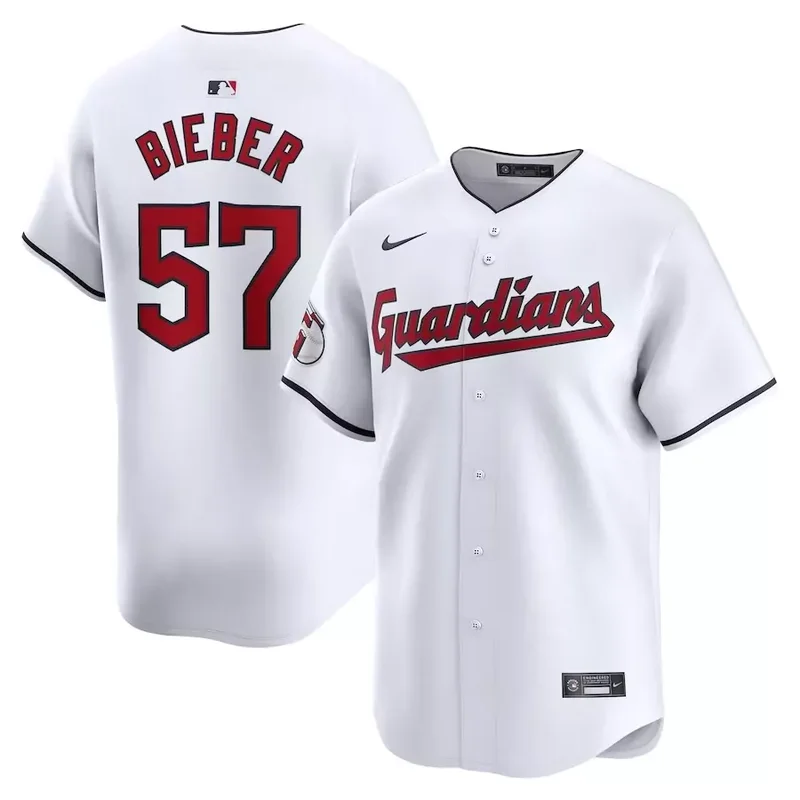 Cleveland Guardians #17 Will Brennan Home Limited Player White Baseball jersey - Image 2