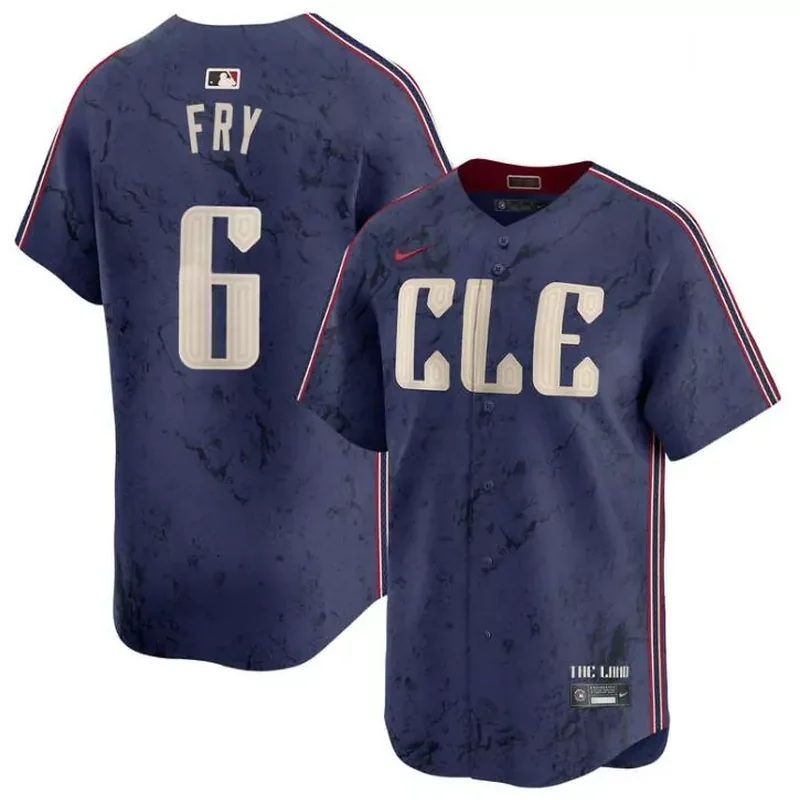 Cleveland Guardians #38 Steven Kwan Navy 2024 City Connect Limited Stitched Baseball jersey - Image 5