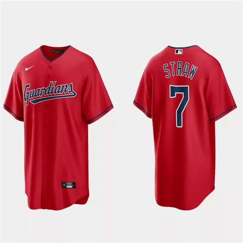 Cleveland Guardians #7 Myles Straw Baseball jersey