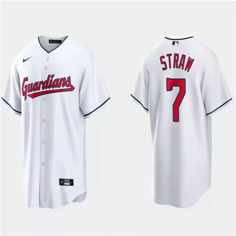 Cleveland Guardians #7 Myles Straw Baseball jersey - Image 2