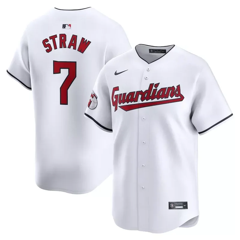Cleveland Guardians #22 Josh Naylor Home Limited Player White Baseball jersey - Image 3