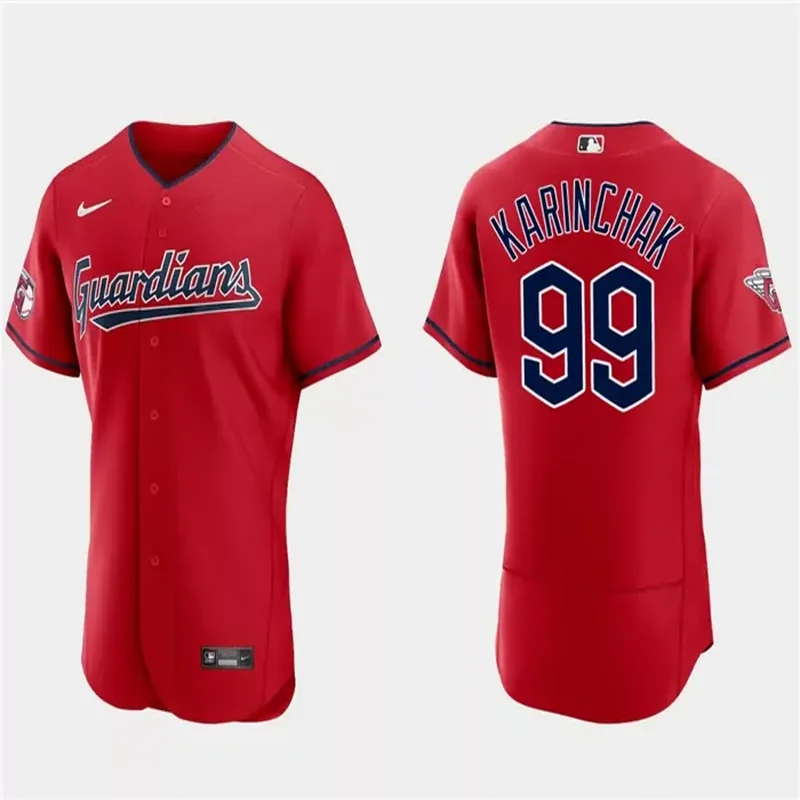 Cleveland Guardians #99James Karinchak Baseball jersey - Image 2