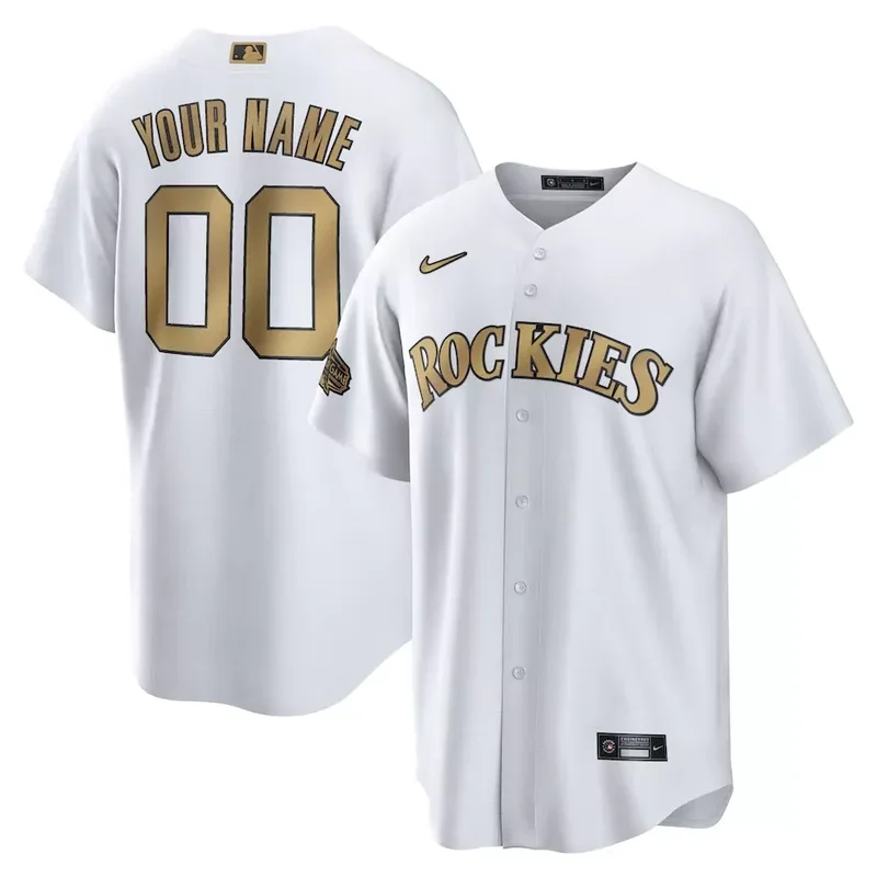 Mens Colorado Rockies Purple Alternate 2020 Team Baseball jersey - Image 4