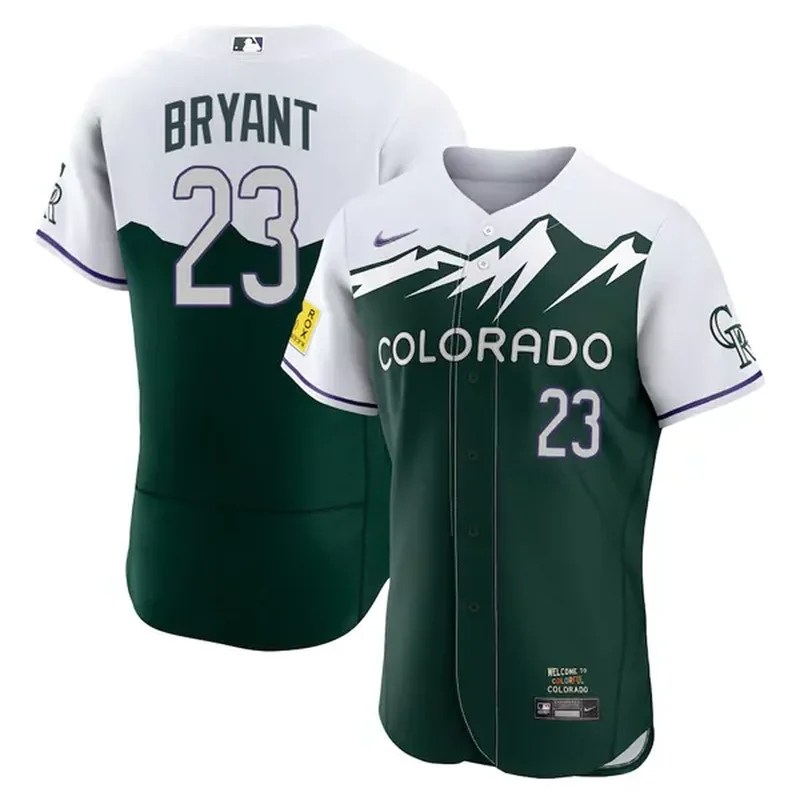 Colorado Rockies #23 Kris Bryant City Connect Flex Base Baseball jersey