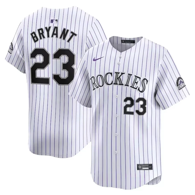 Colorado Rockies #4 Michael Toglia Home Limited Player White Baseball jersey - Image 5