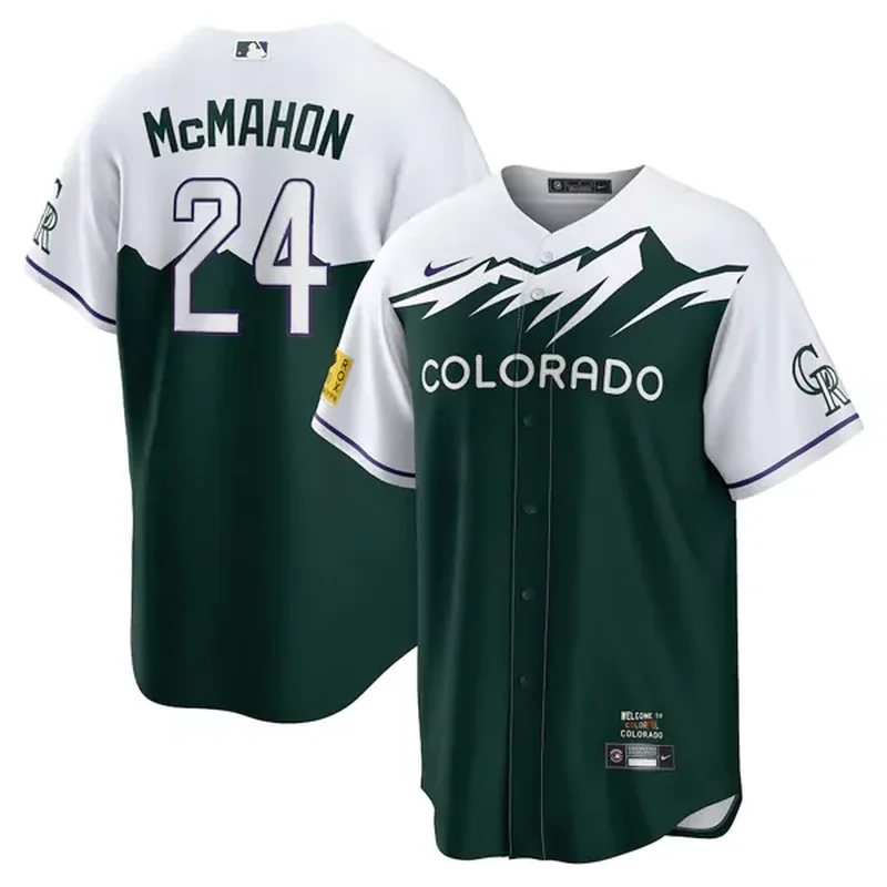 Colorado Rockies #24 Ryan McMahon City Connect Cool Base Baseball jersey