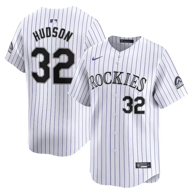 Colorado Rockies #44 Elehuris Montero Home Limited Player White Baseball jersey - Image 5