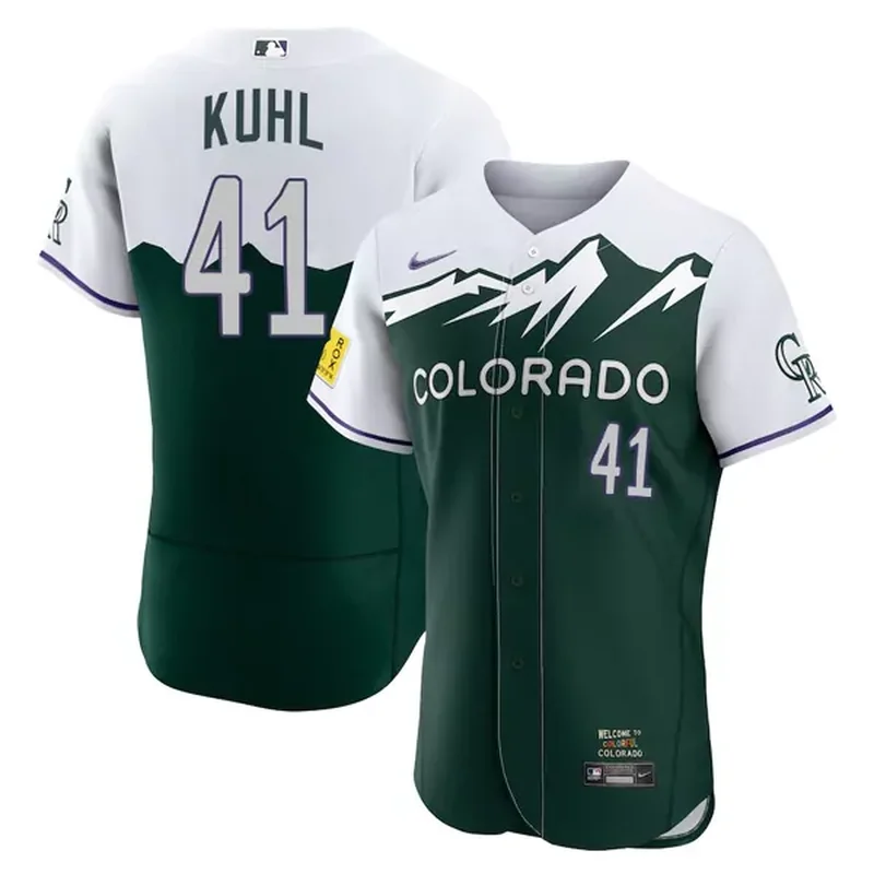 Colorado Rockies #41 Kuhl City Connect Cool Base Baseball jersey - Image 2