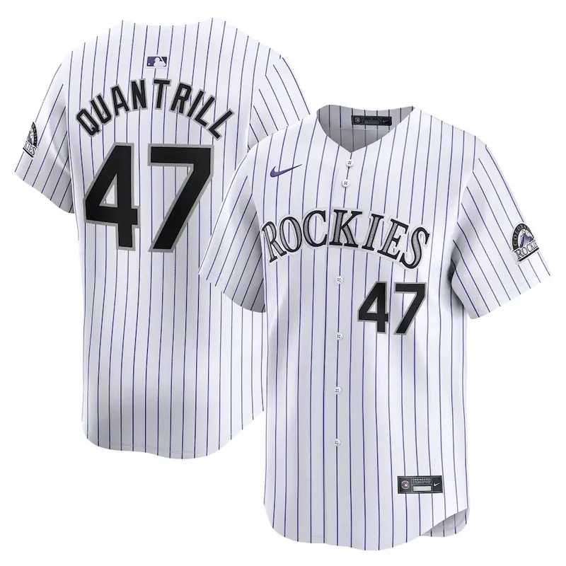 Colorado Rockies #4 Michael Toglia Home Limited Player White Baseball jersey - Image 2