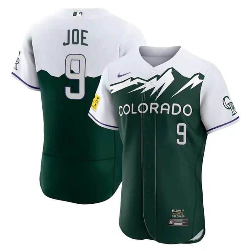 Colorado Rockies #9 Connor Joe City Connect Flex Base Baseball jersey