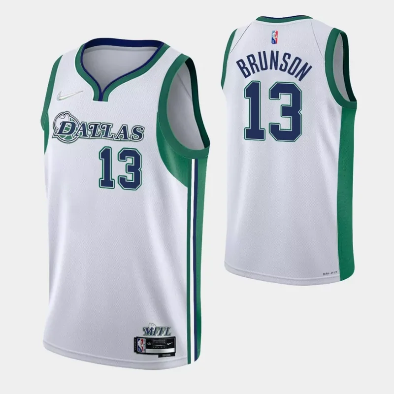Dallas Mavericks #21 Frank Ntilikina 2021 22 City Edition White Basketball jersey - Image 2