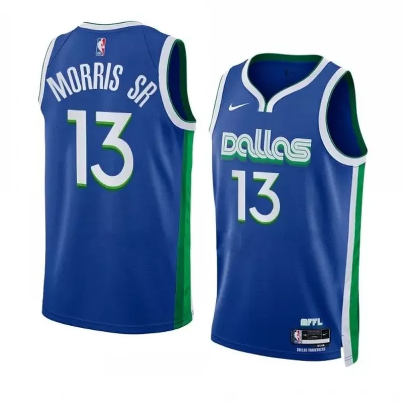 Dallas Mavericks #2 Kyrie Irving Statement Edition 2022 23 Navy Swingman Basketball jersey - Image 3