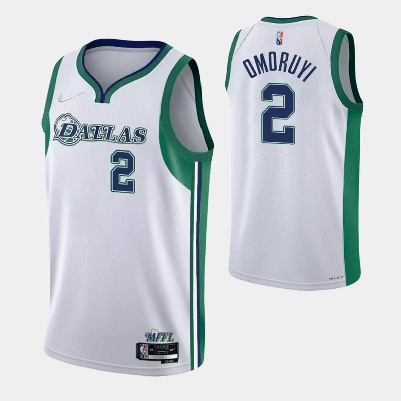 Dallas Mavericks #21 Frank Ntilikina 2021 22 City Edition White Basketball jersey - Image 4