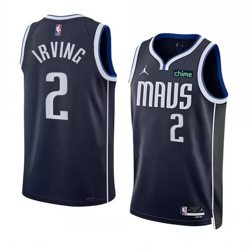 Dallas Mavericks #2 Kyrie Irving Statement Edition 2022 23 Navy Swingman Basketball jersey