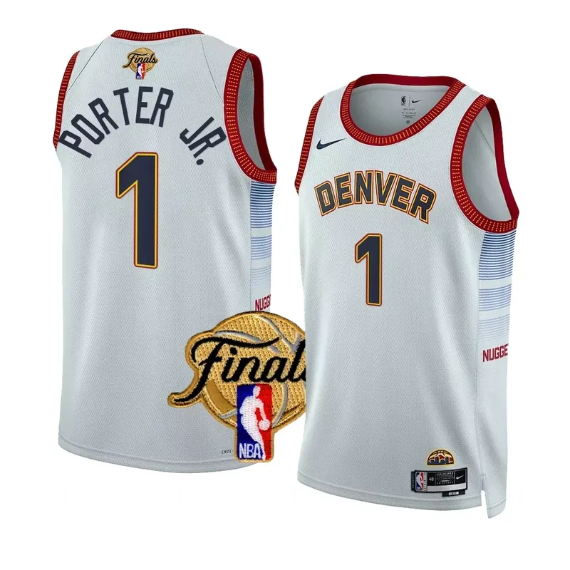 Denver Nuggets #15 Nikola Jokic Unisex 202223 City Edition Silver Basketball jersey - Image 3