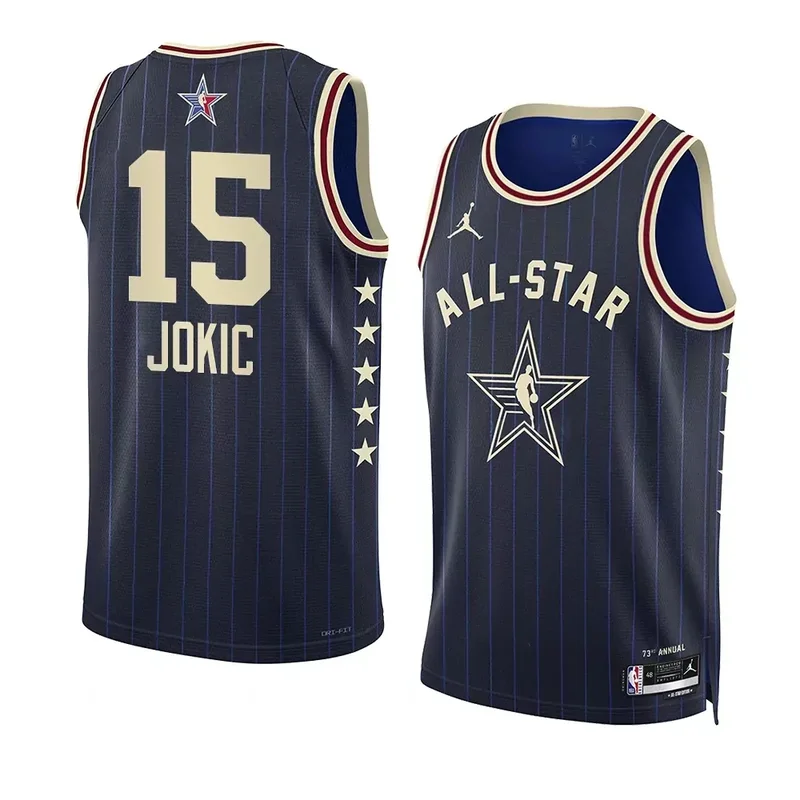 Denver Nuggets #15 Nikola Jokic Unisex 202223 City Edition Silver Basketball jersey - Image 5