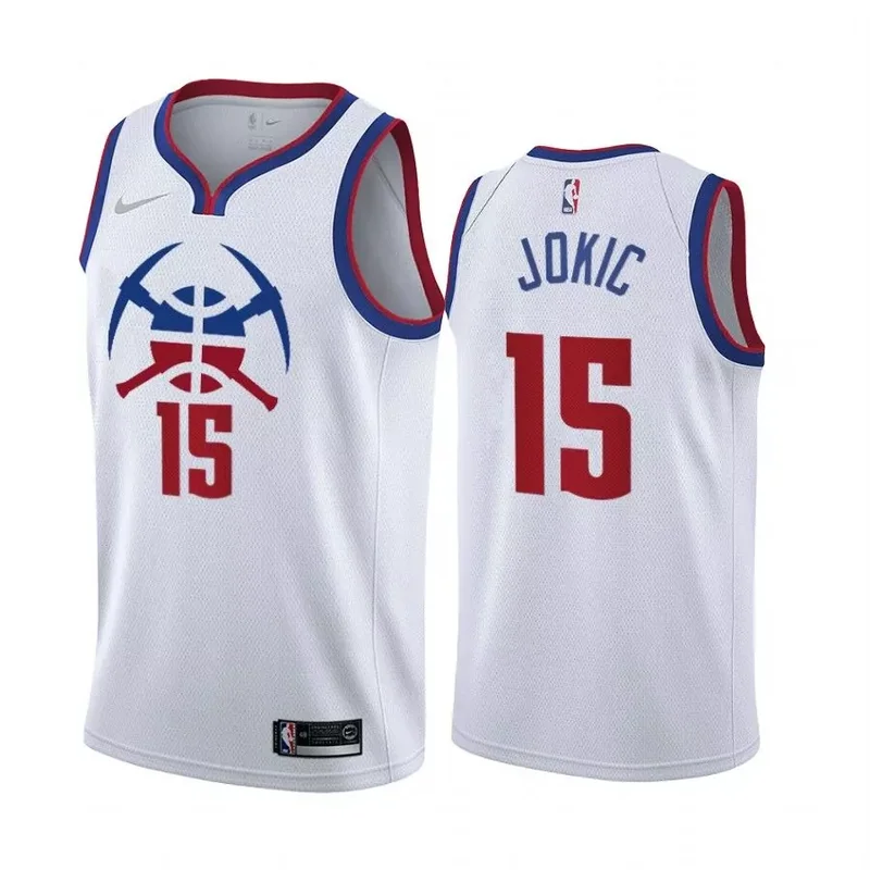 denver nuggets customized white 2023 finals association edition with no.6 patch stitched Basketball jersey - Image 4