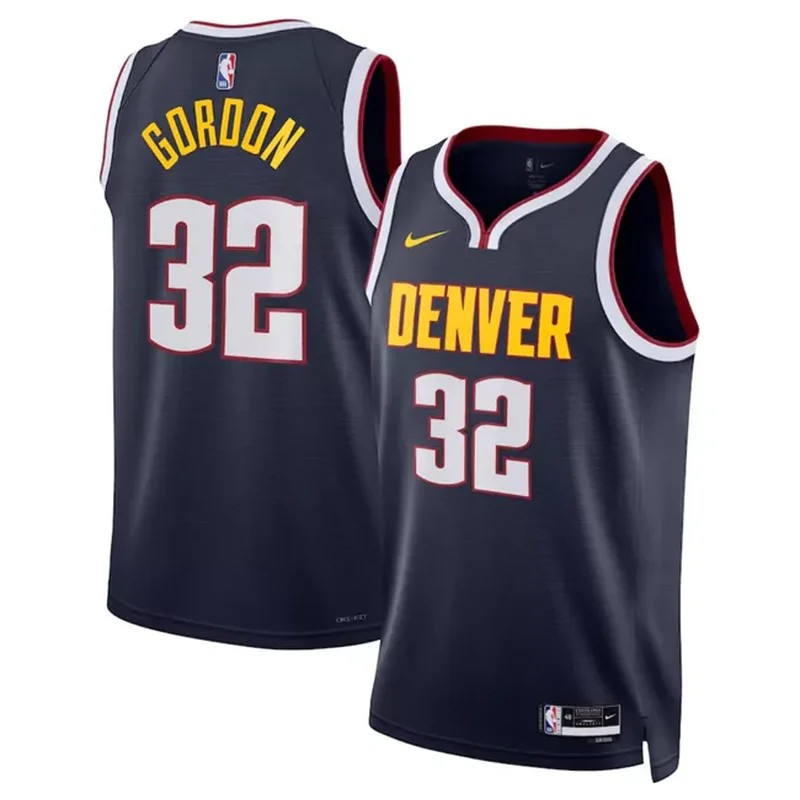 Denver Nuggets #32 Aaron Gordon Navy 2024 Icon Edition Stitched Basketball Basketball jersey