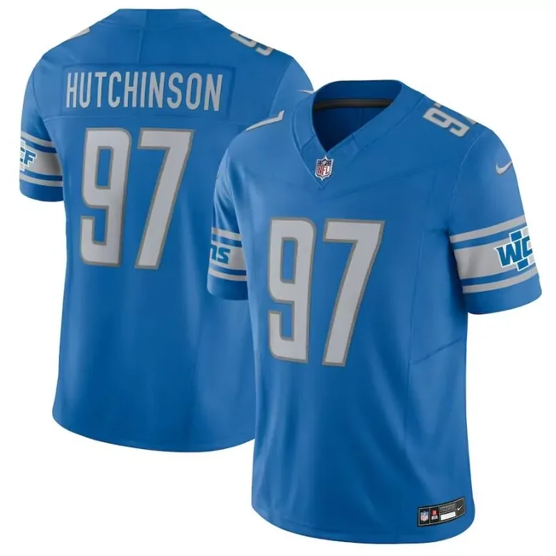 Detroit Lions #19 Donovan Peoples Jones Grey 2023 F.U.S.E. Vapor Untouchable Football jersey - Image 5