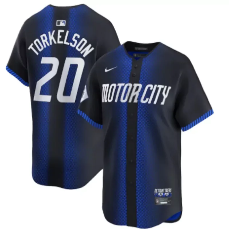 Detroit Tigers #21 Jackson Jobe City Connect Limited Baseball jersey - Image 2