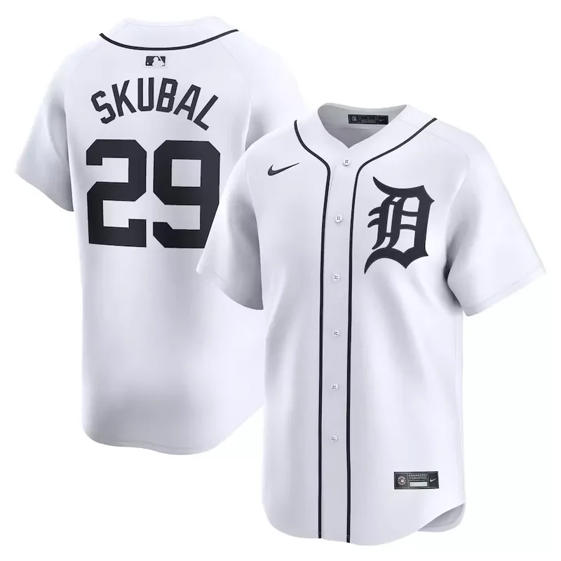 Detroit Tigers #25 Matt Manning Home Limited Player White Baseball jersey - Image 2