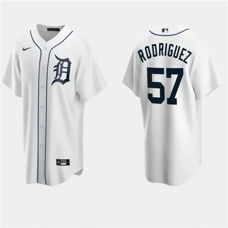 Detroit Tigers #57 Eduardo Rodriguez Baseball jersey - Image 4