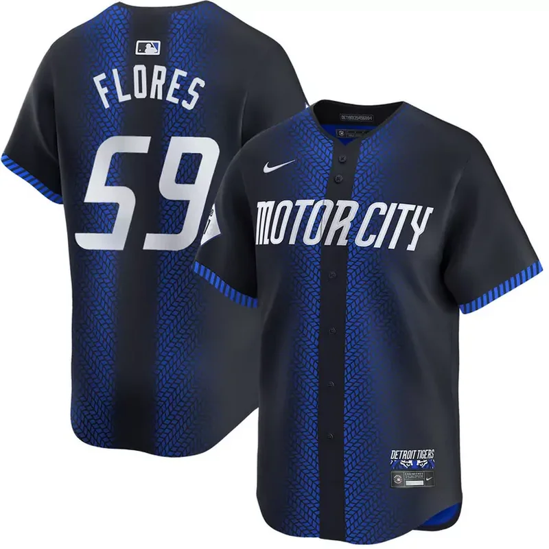 Detroit Tigers #46 Wenceel Perez City Connect Limited Baseball jersey - Image 4