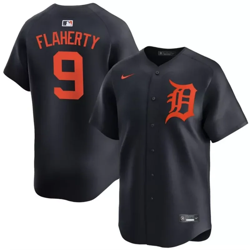 Detroit Tigers #9 Jack Flaherty Black 2024 Alternate Limited Stitched Baseball Baseball jersey