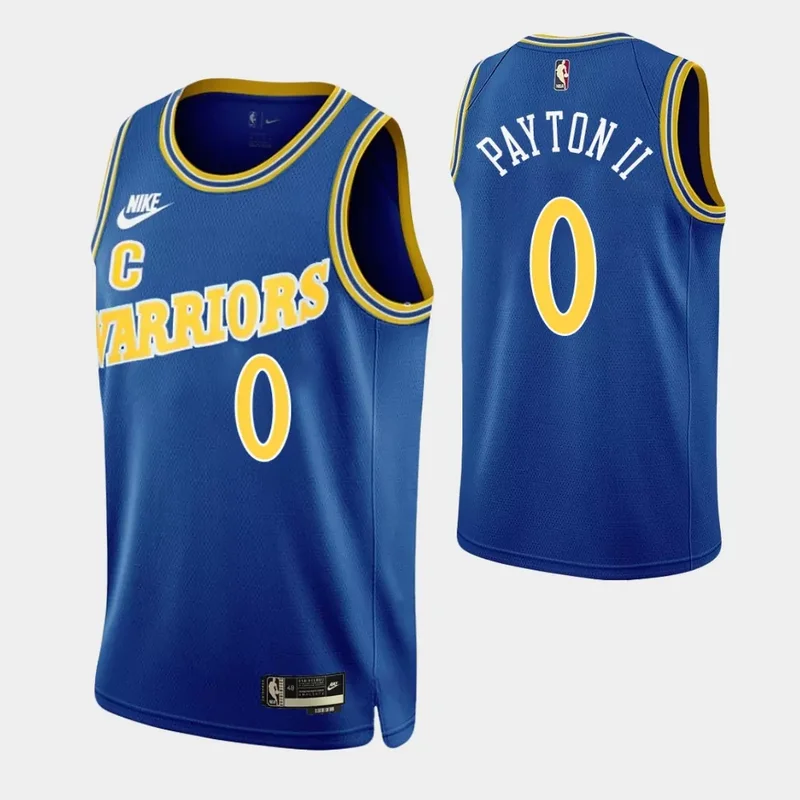 Golden State Warriors #0 Gary Payton II Royal 2022 23 Classic Edition Basketball jersey
