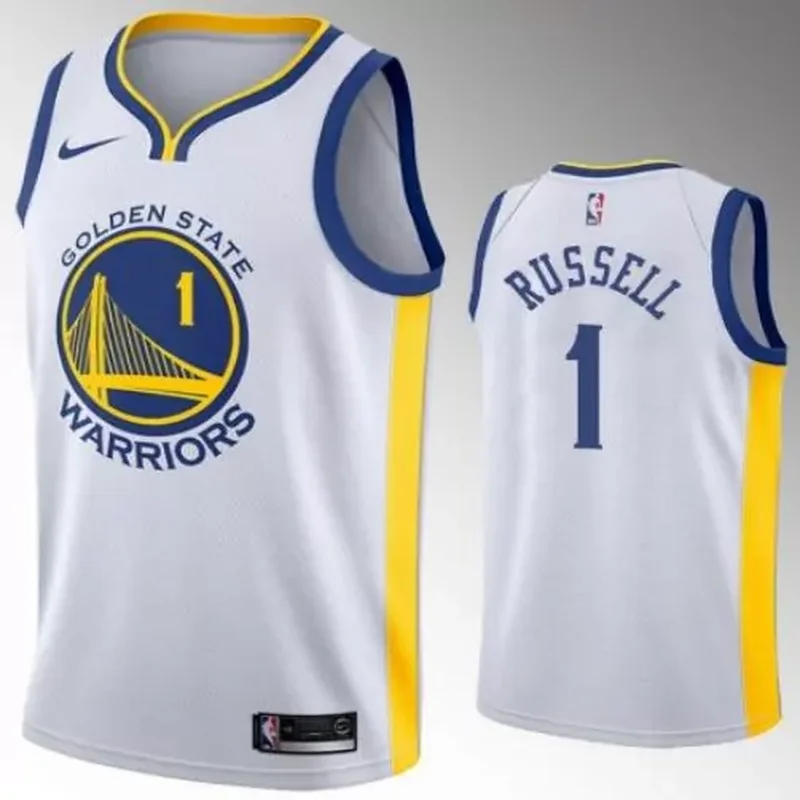 Golden State Warriors #1 D Angelo Russell Basketball jersey