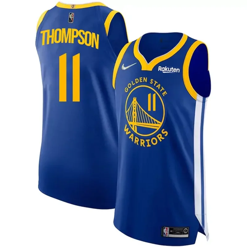 Golden State Warriors #11 Klay Thompson Icon Blue Basketball jersey
