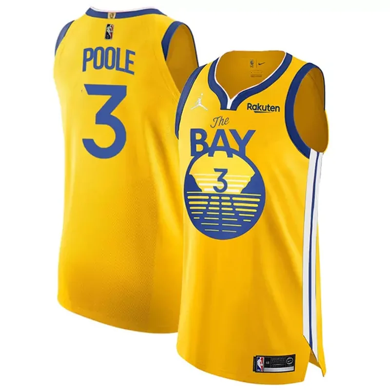 Golden State Warriors #11 Klay Thompson Statement Yellow Basketball jersey - Image 2