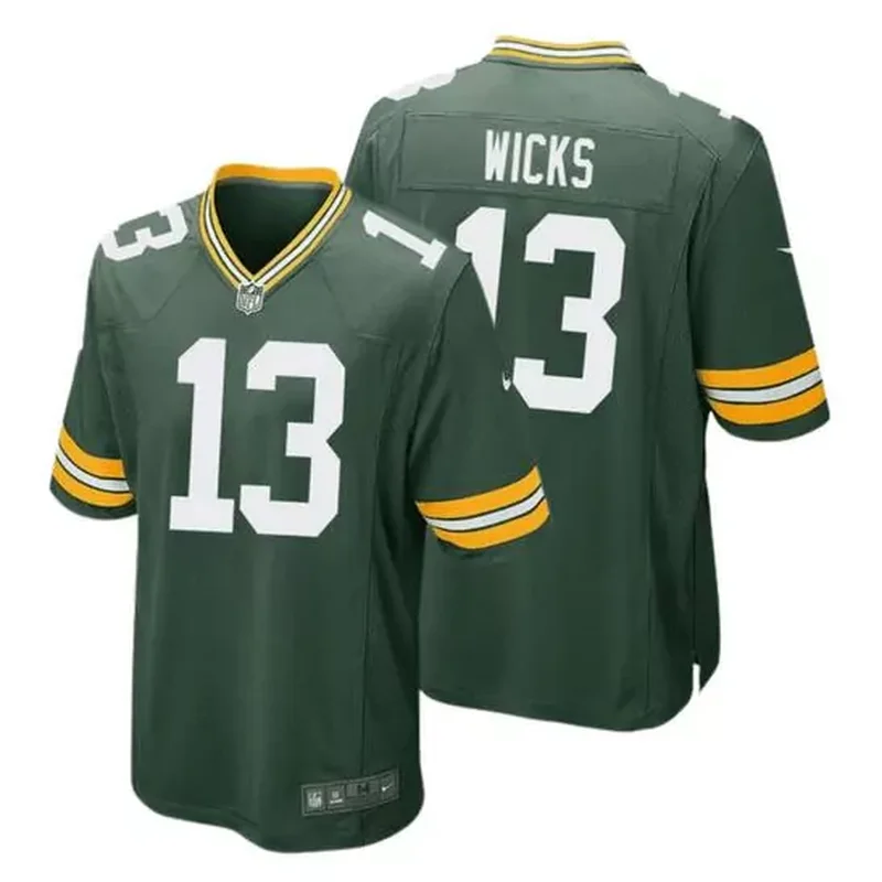 green bay packers #33 aaron jones 2022 salute to service limited olive Football jersey - Image 3