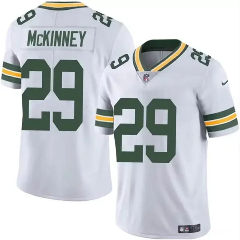 Green Bay Packers #29 Xavier McKinney White Vapor Limited Football jersey
