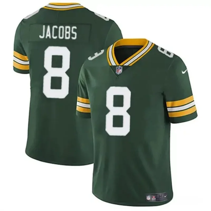 green bay packers #33 aaron jones 2022 salute to service limited olive Football jersey - Image 2