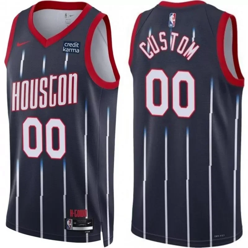 Houston Rockets Custom navy 2022 23 city edition Basketball jersey