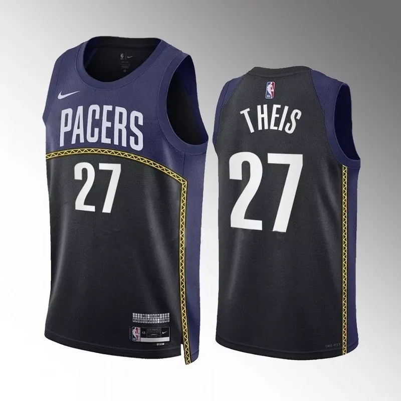 indiana pacers #8 enrique freeman yelllow 2024 draft statement edition stitched Basketball jersey - Image 4