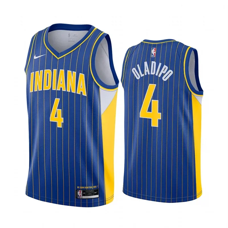 indiana pacers #88 goga bitadze 75th anniversary city black Basketball jersey - Image 5