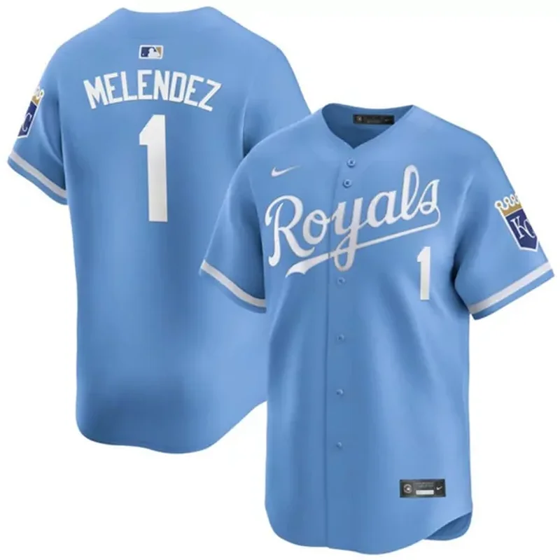Kansas City Royals #1 MJ Melendez Light Blue Alternate Limited Stitched Baseball jersey