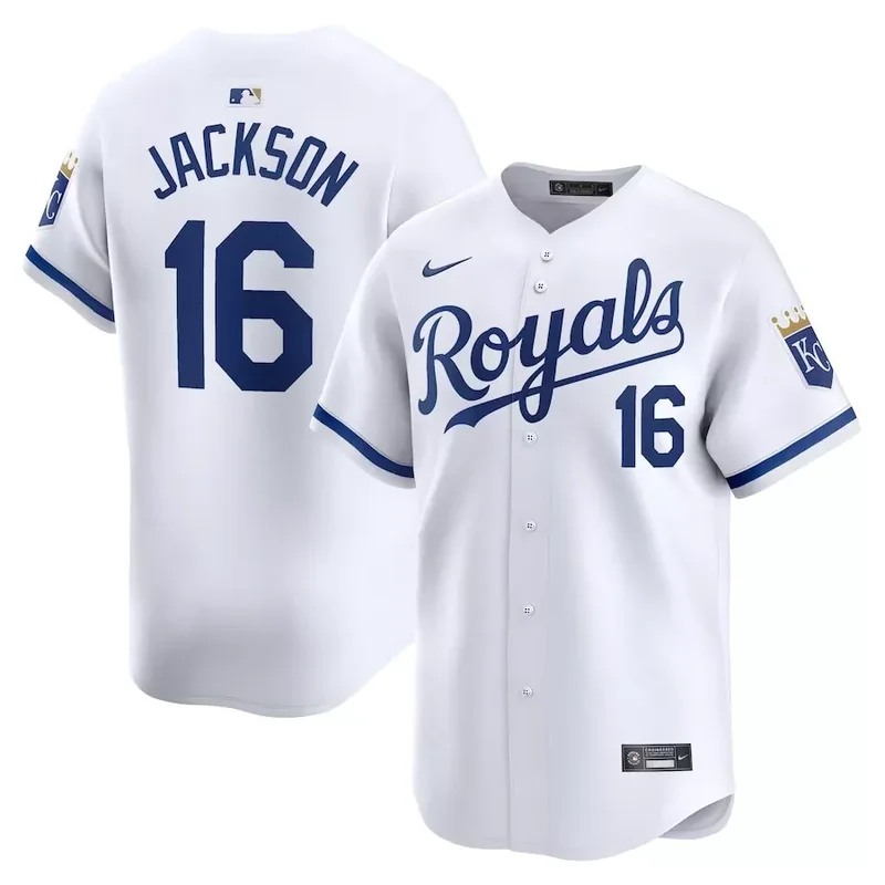 Kansas City Royals #23 Zack Greinke Home Limited Player White Baseball jersey - Image 4