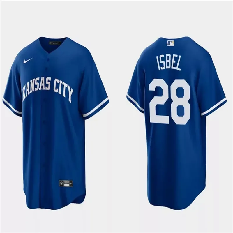 Mens Kansas City Royals Royal Alternate 2020 Team Baseball jersey - Image 4
